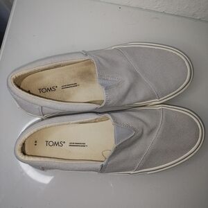 TOMS Alpargata Fenix gray canvas slip-on sneakers Women's Size 8